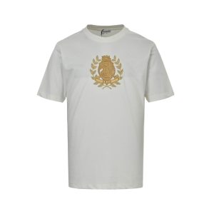 Burberry B Crest Cotton T-shirt- White
