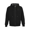Burberry B-logo Checkered Zip-up Hoodie- Black