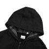 Burberry B-logo Checkered Zip-up Hoodie- Black
