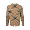 Burberry Check Wool Mohair Blend Sweater- Beige