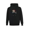 Burberry Color Logo Equestrian Embroidered Hoodie- Black