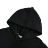 Burberry Color Logo Equestrian Embroidered Hoodie- Black