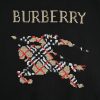 Burberry Cross Stitch EKD Cotton Hoodie- Black
