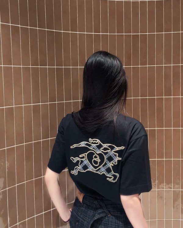 Burberry EKD Cotton T-shirt- Black