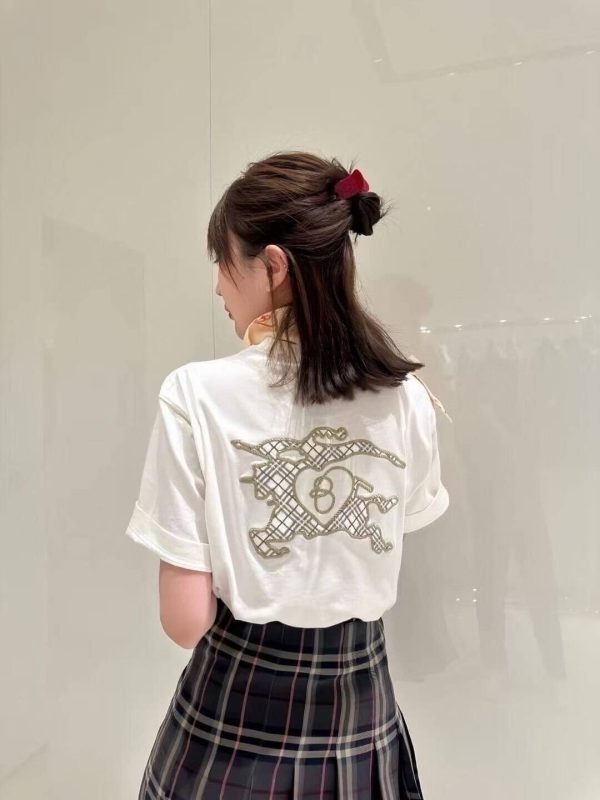 Burberry EKD Cotton T-shirt- White