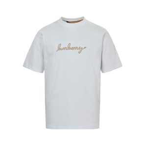 Burberry EKD Cotton T-shirt- White