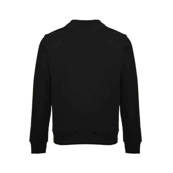 Burberry Embroidered Horse Logo Crew Neck Sweatshirt- Black