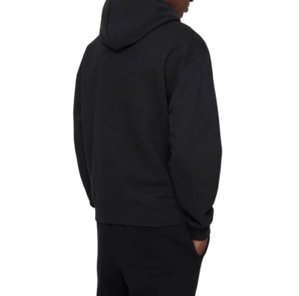 Burberry Gothic Logo Cotton Hoodie- Black