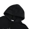 Burberry Gothic Logo Cotton Hoodie- Black
