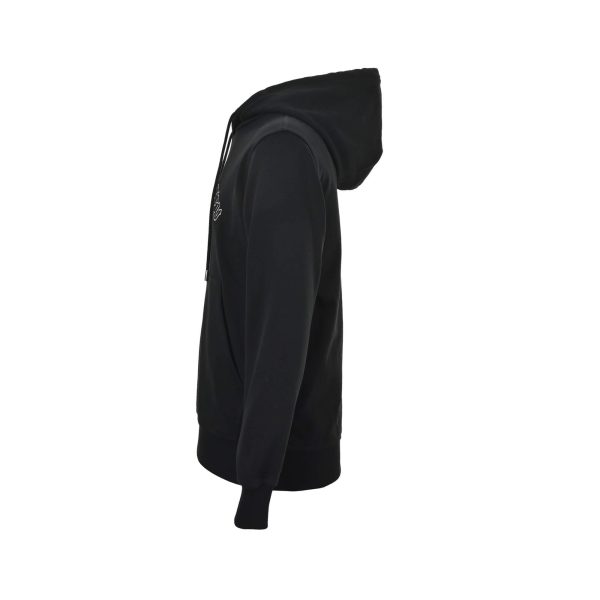 Burberry Gothic Logo Cotton Hoodie- Black