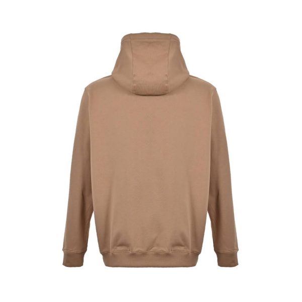 Burberry Logo-print Pullover Hoodie- Beige