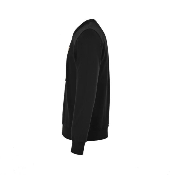 Burberry Patch Label Crew Neck Sweatshirt- Black