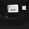 Burberry Patch Label Crew Neck Sweatshirt- Black