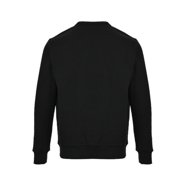 Burberry Patch Label Crew Neck Sweatshirt- Black