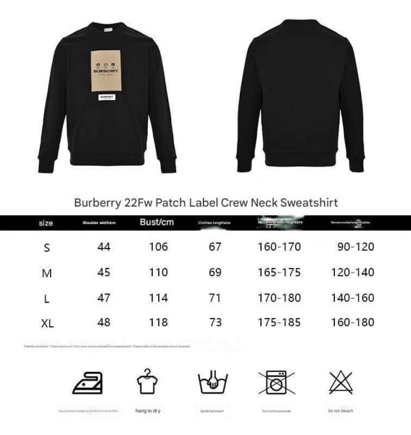 Burberry Patch Label Crew Neck Sweatshirt- White