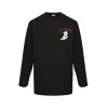 Burberry Sailboat Print Long-Sleeve T-Shirt- Black
