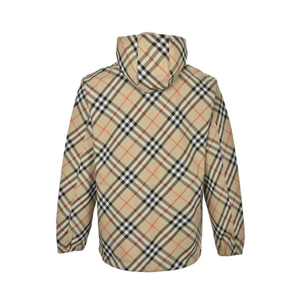 Burberry Vintage Belt Hoodie Check Jacket- Archive Beige
