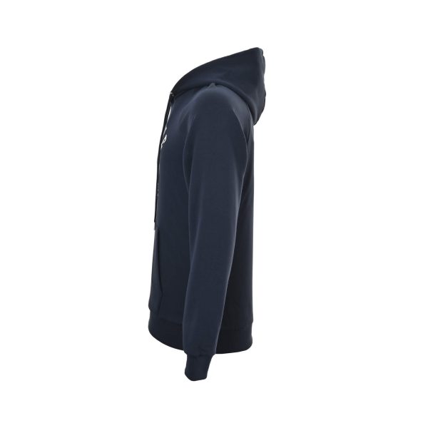 Celine Loose Hoodie in Cotton Fleece- Navy Blue