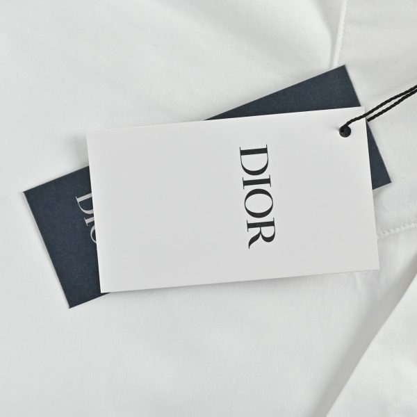 Dior Men's shirt with CD Box Embroidery- White