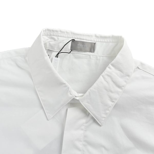 Dior Men's shirt with CD Box Embroidery- White