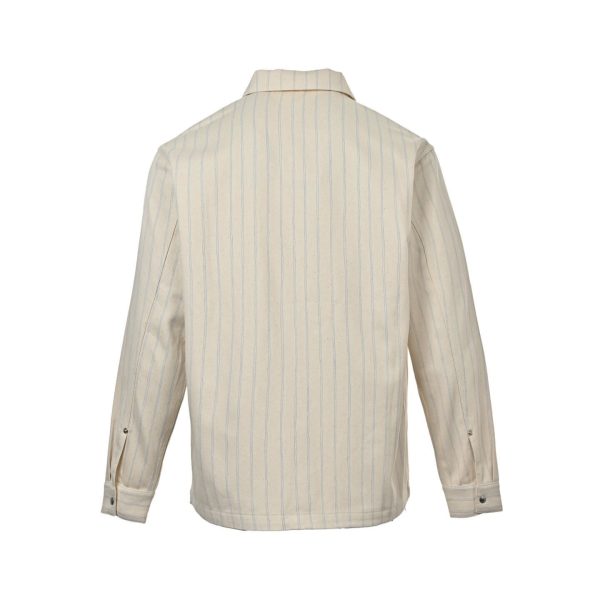 Dior Striped Denim Shirt Jacket- Cream