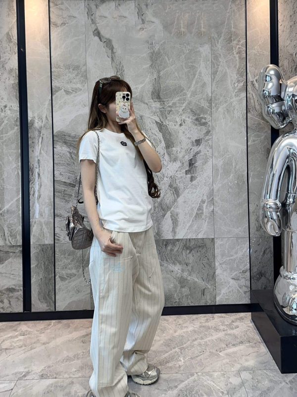 Dior Striped Denim Suit Jeans- Cream (1) Dior Striped Denim Suit Jeans- Cream