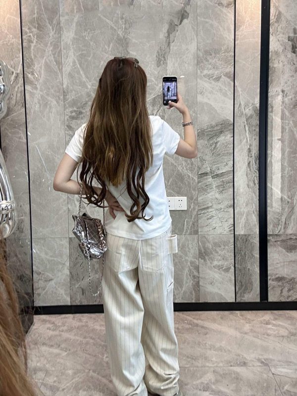 Dior Striped Denim Suit Jeans- Cream (4) Dior Striped Denim Suit Jeans- Cream