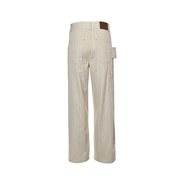 Dior Striped Denim Suit Jeans- Cream (9) Dior Striped Denim Suit Jeans- Cream