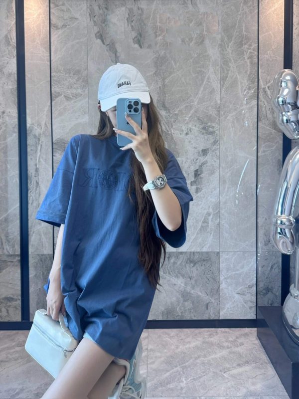 Dior x Stone Island Oversized Fit T-Shirt- Blue