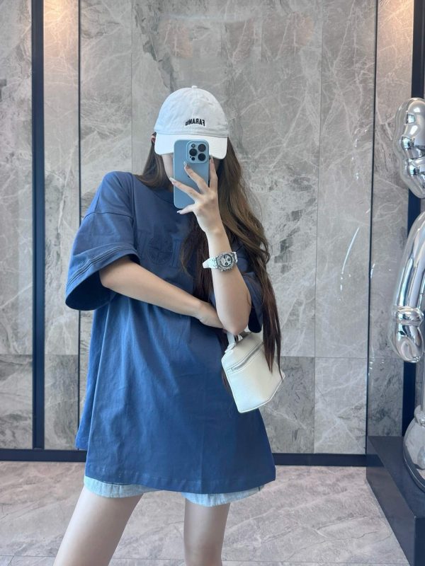 Dior x Stone Island Oversized Fit T-Shirt- Blue