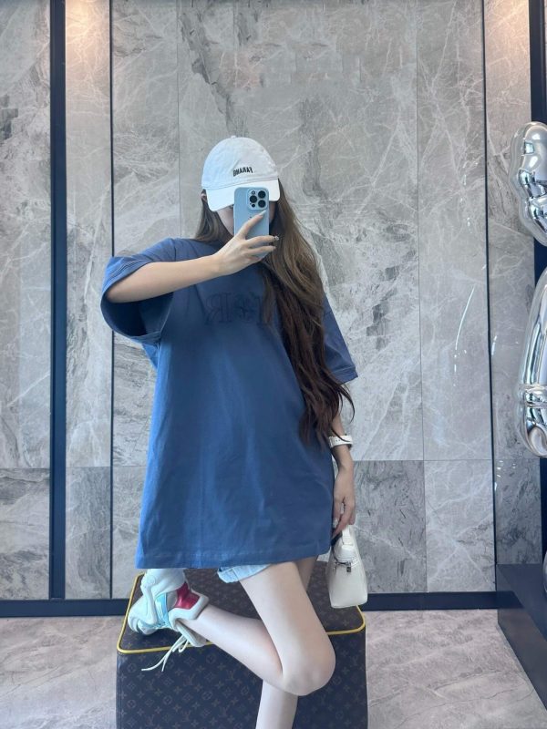 Dior x Stone Island Oversized Fit T-Shirt- Blue