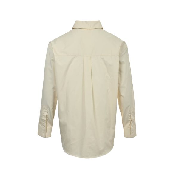 Loewe Anagram-Embroidered Cotton Shirt- Beige
