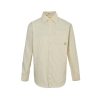 Loewe Anagram-Embroidered Cotton Shirt- Beige