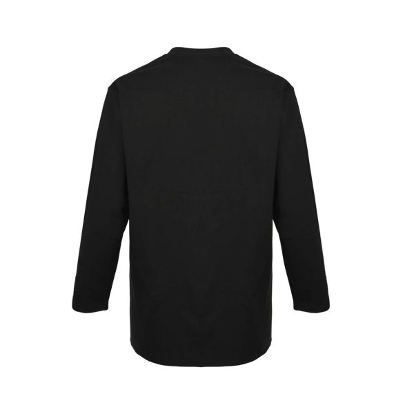 Loewe Cutout Logo Overlapping Pockets long-sleeved T-shirt- Black