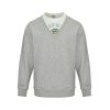 Loewe  Faux Two-Piece Crew Neck Sweatshirt- Gray