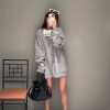 Loewe  Faux Two-Piece Crew Neck Sweatshirt- Gray