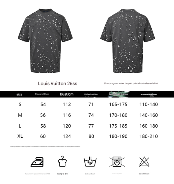 Louis Vuitton Monogram Short-Sleeved T-shirt- Black