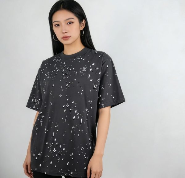 Louis Vuitton Monogram Short-Sleeved T-shirt- Black