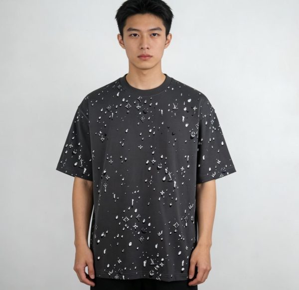 Louis Vuitton Monogram Short-Sleeved T-shirt- Black
