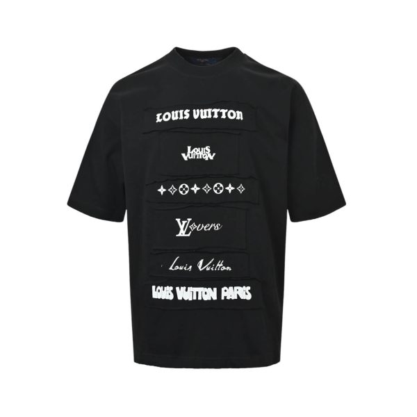 Louis Vuitton Multi-Label Patch T-shirt- Black