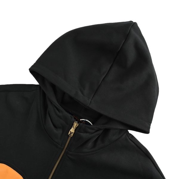 Louis Vuitton & Nigo Collaboration Zip-up Hoodie- Black