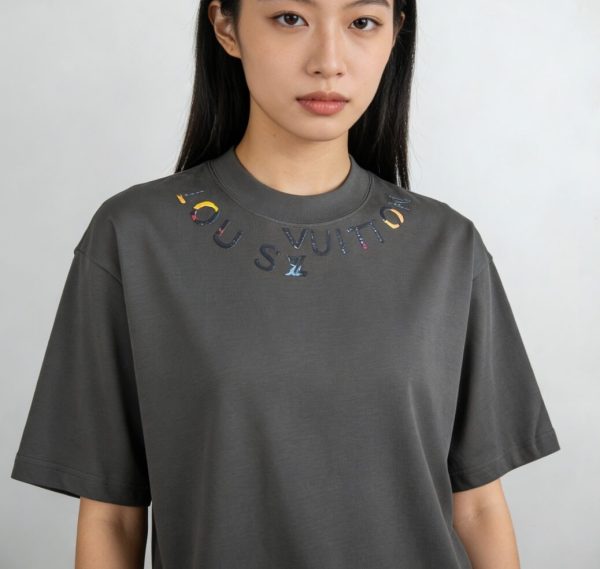 Louis Vuitton Signature 3D T-Shirt- Dark Khaki