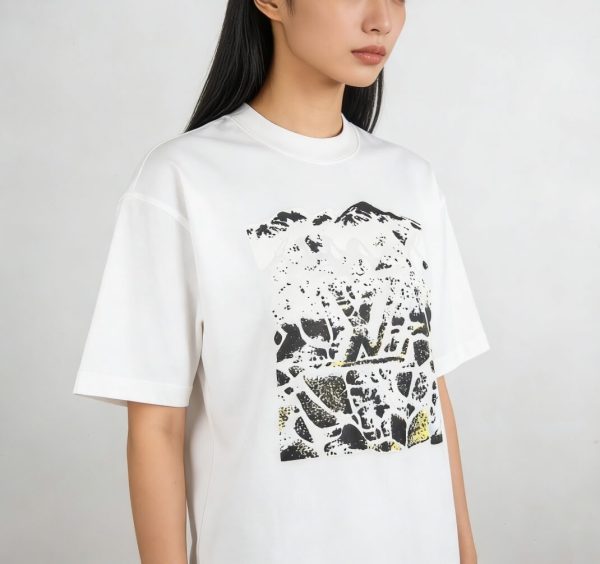 Louis Vuitton Velvet Jacquard Short-Sleeved T-Shirt- White