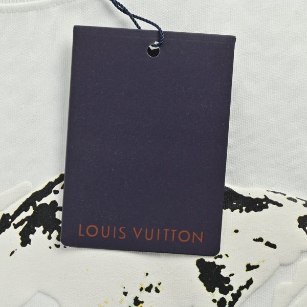 Louis Vuitton Velvet Jacquard Short-Sleeved T-Shirt- White