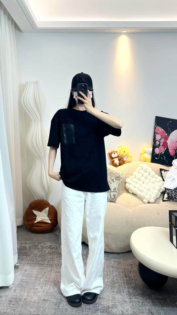 Louis Vuitton With Monogram Nylon Details T-Shirt- Black