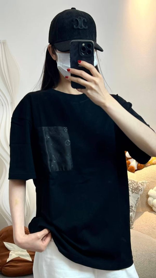 Louis Vuitton With Monogram Nylon Details T-Shirt- Black