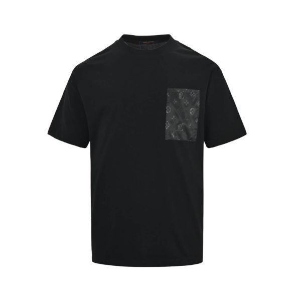 Louis Vuitton With Monogram Nylon Details T-Shirt- Black