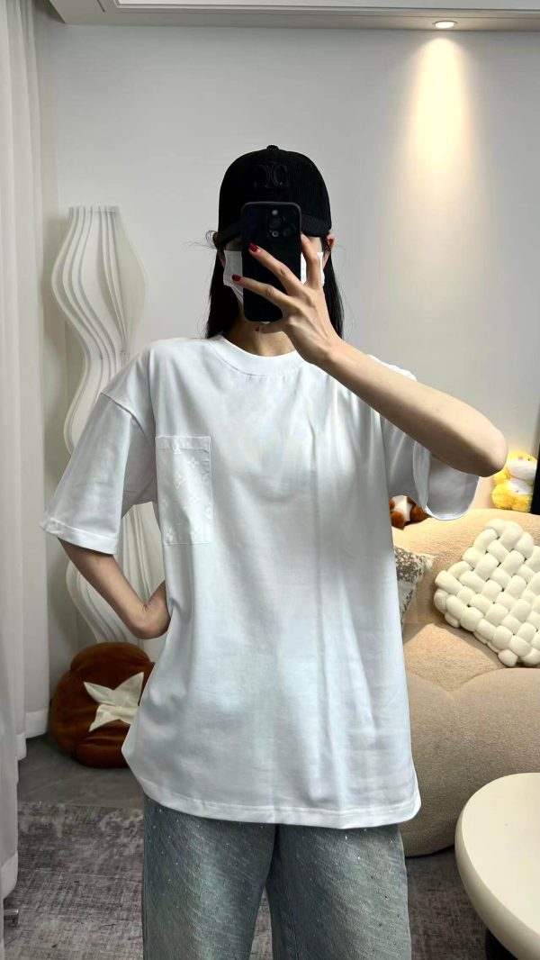 Louis Vuitton With Monogram Nylon Details T-Shirt- Off-White