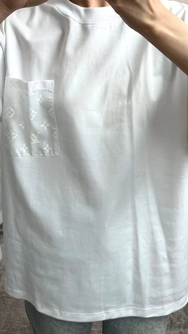 Louis Vuitton With Monogram Nylon Details T-Shirt- Off-White