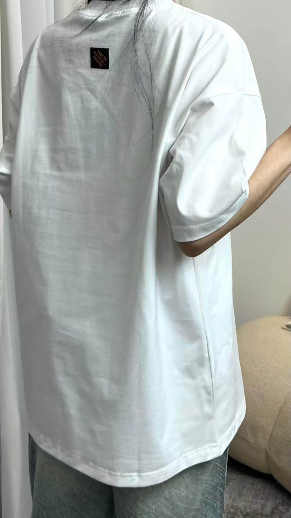 Louis Vuitton With Monogram Nylon Details T-Shirt- Off-White